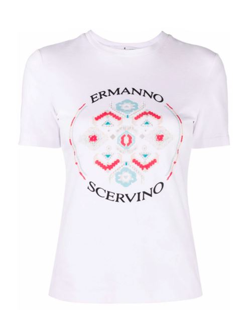 T-shirt with logo ERMANNO SCERVINO | D402L346DUX10601